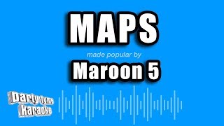 Maroon 5  Maps Karaoke Version [upl. by Oicelem]