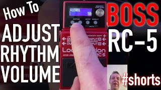 Boss Pedal  RC5 Loop Station  How To Adjust the Rhythm Volume shorts [upl. by Sana]