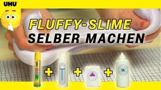 FluffySlime selber machen  So kriegt jeder den coolen Schleim mit UHU hin👍 [upl. by Lucy701]