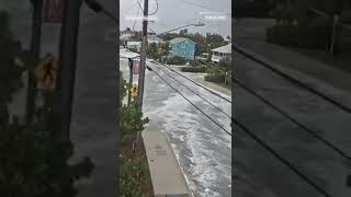 TimeLapse Shows Rapid Storm Surge from Hurricane Ian [upl. by Bledsoe163]