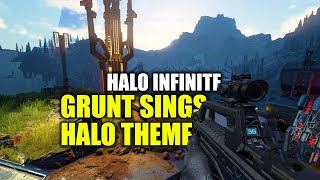 Grunt SINGS the Halo Theme Song [upl. by Lipski]