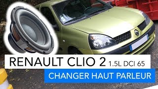 Renault Clio 2  Comment changer un haut parleur [upl. by Galatea]