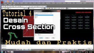 Tutorial AutoCAD Land Desktop 2009  Desain Cross Section [upl. by Golub]