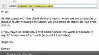 ESL Business Writing Video  Email Tuneup 01 [upl. by Essirehs]