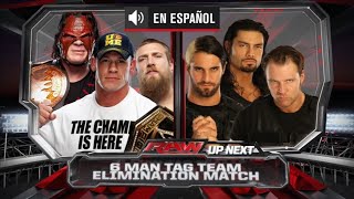 LUCHA COMPLETA John Cena amp Team Hell No vs The Shield 3VS3 Tag Team Match Part 12 Raw Latino ᴴᴰ [upl. by Aihsema419]