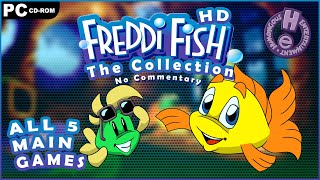 The Freddi Fish Collection PC  ALL 5 Main Games HD Walkthrough  No Commentary [upl. by Gemma219]