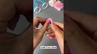 Making Eye Glass From Straw diy art trending tipsandtricks lifehacks craft trending viral [upl. by Mozes]