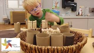 Reggio Emilia Inspired Preschool in Bristol CT Learning with Loose Parts [upl. by Eirok]