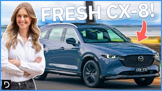 Why the updated 2023 Mazda CX8 might finally beat the CX9  Drivecomau [upl. by Esaertal]