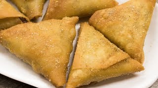 Irani Samosa Recipe  Crispy Hyderabadi Onion Vegetables Samosa  Easy Evening Snacks [upl. by Eleets]