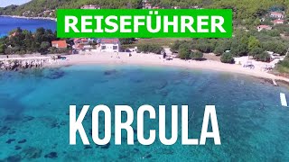 Korcula Kroatien  Urlaub Strände Resorts Natur  Drohne 4k Video  Insel Korcula was zu sehen [upl. by Nerual]