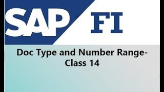 SAP FI Document Type and Number Ranges  Class 14 [upl. by Hayidah]