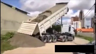 Trucks Tipping Over Compilation [upl. by Annovaj859]