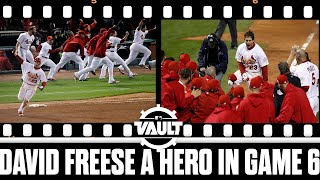 David Freese ties Game 6 of 2011 World Series wins it in DRAMATIC fashion [upl. by Curhan]