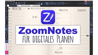 Zoomnotes – die eierlegende Wollmilchsau für digitales Planen  deutsches Review [upl. by Letney]