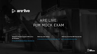 ARE Live PcM Mock Exam [upl. by Wooster]