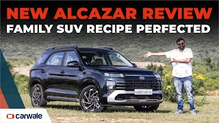 New Hyundai Alcazar Detailed Review  More Features Less Price [upl. by Aihsik]