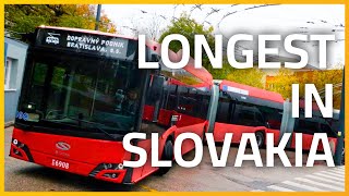 First in Slovakia  Bratislava Megatrolley [upl. by Ereveniug887]