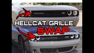 INSTALLING A HELLCAT GRILLE ON SRT SCATPACK BUMPER [upl. by Martinsen612]