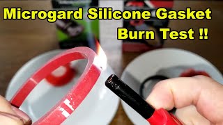 Microgard Oil Filter Silicone Gasket Burn Test [upl. by Briney]