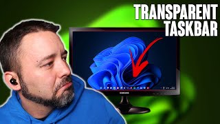 Windows 11 Transparent Taskbar in a Minute  TranslucentTB [upl. by Christmas138]