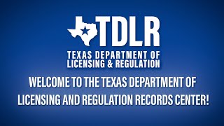 TDLR Records Center Walkthrough [upl. by Ecinej]