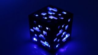 Minecraft LightUp Diamond Ore from ThinkGeek [upl. by Tteve797]