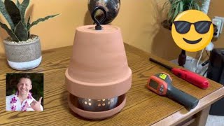 How To Make Your Own Clay Pot Heater heat staywarm poweroutage [upl. by Lemert]