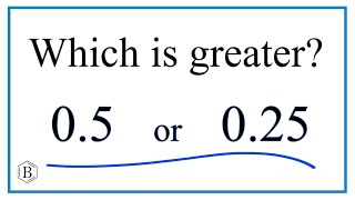 Which is larger 05 or 025 [upl. by Eidnil622]