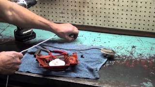 The chainsaw guy shop talk repair Husqvarna 372 XP starter 10 24 [upl. by Ruhnke]