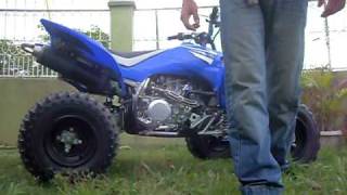 Yamaha YFZ 450 no Spark Arrester [upl. by Buke]