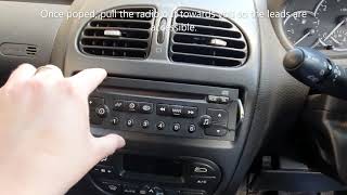 Removing amp Installing an Aftermarket Radio  Peugeot 206 [upl. by Orabel]