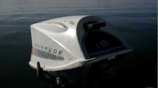 1968 18802E Evinrude 18 HP Outboard [upl. by Aneleairam216]