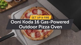 Ooni Koda 16  GasPowered Outdoor Pizza Oven  How to Setup amp Light it [upl. by Eiramesor]