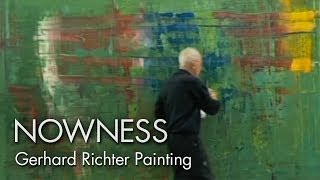 Gerhard Richter Painting watch the master artist at work [upl. by Negroj445]