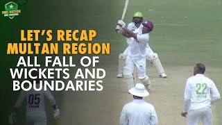 Lets Recap Multan Region All FOW amp Boundaries  QuaideAzam Trophy 202324  PCB  M1U1A [upl. by Inavihs]