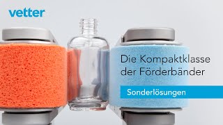 Kleine Förderbänder  Sonderlösungen von Vetter Kleinförderbänder [upl. by Noraf]