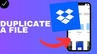 How to duplicate a file in the Dropbox app [upl. by Redneval]