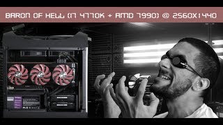 كمبيوتر الجيمنج الخارق 2013  2014 AMD 7990  I7 4770K  2560x1440 [upl. by Llorrac]