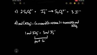 Triiodide ions are generated in solution by the following unbalanced reaction in acidic solution Tri [upl. by Nicolau]