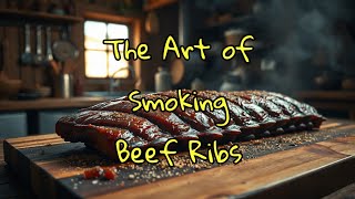 The Art of Smoking Beef Ribssmokedmeatbbqcooking foodie [upl. by Lanny189]