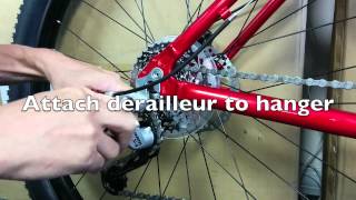 How To Easy Bicycle derailleur hanger replacement [upl. by Langley]