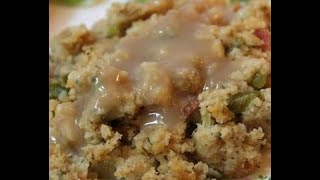 Thanksgiving Cornbread Dressing  Southern Style Dressing Recipe With Chicken OR Turkey [upl. by Atikan]