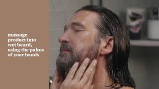 How To Use Control GX Beard Wash  Just for Men [upl. by Mathis6]