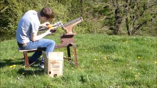 Homemade Clay Pigeon Thrower In Action [upl. by Ahsenad]