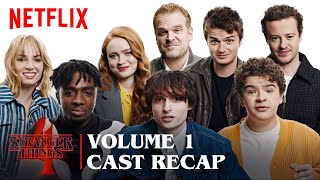 Stranger Things 4  Vol 1 Cast Recap  Netflix [upl. by Brigg]