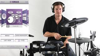 Yamaha DTX502 Electronic Drum Kit Demo [upl. by Retepnhoj]