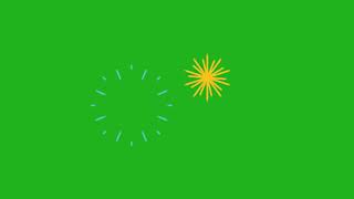 Green Screen 2D Fireworks [upl. by Ives]