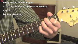 Born on The Bayou  guitar lesson [upl. by Carmelita]