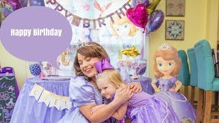 Chelseas 3rd Birthday Party Sofia The First  Princess Party [upl. by Notnarb12]